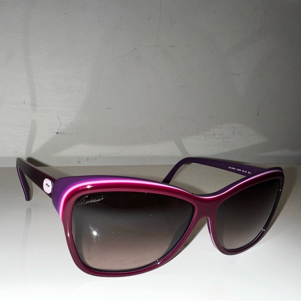 Purple Geometric Gucci Shades w/o case! - Picture 5 of 14
